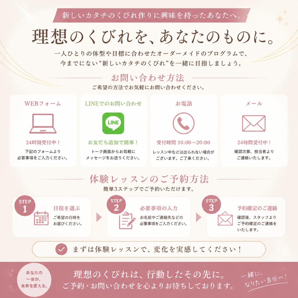 今すぐ始めよう！お問い合わせはこちらから